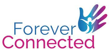 Forever Connected Logo in blue and magenta