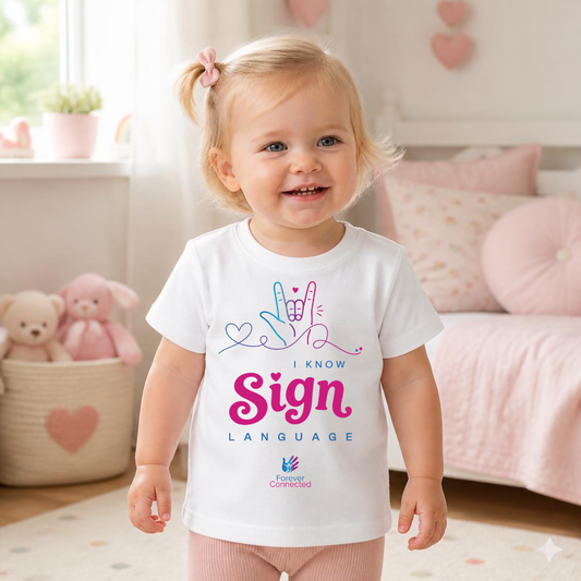 I Know Sign Language - Baby T-Shirt - I Love You