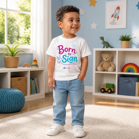 Born To Sign - Toddler T-Shirt