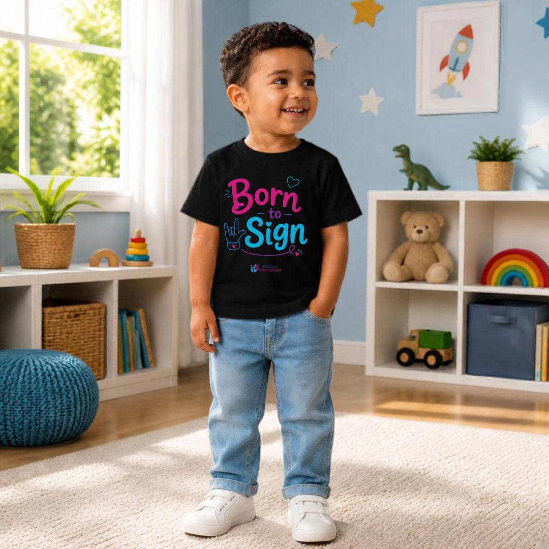 Born To Sign - Toddler T-Shirt